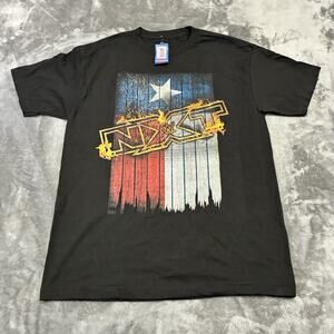 Wrestlemania Dallas Texas MENS WWE Wrestling 2016 NXT Black Cotton T Shirt Large